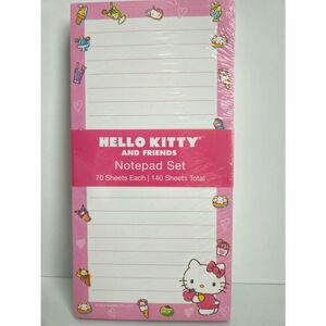 Hello Kitty and Friends Notepad Set 2CT nwt